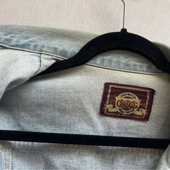 Vintage Great Western Garment Company oversize denim jean jacket Sz M - Picture 13 of 13